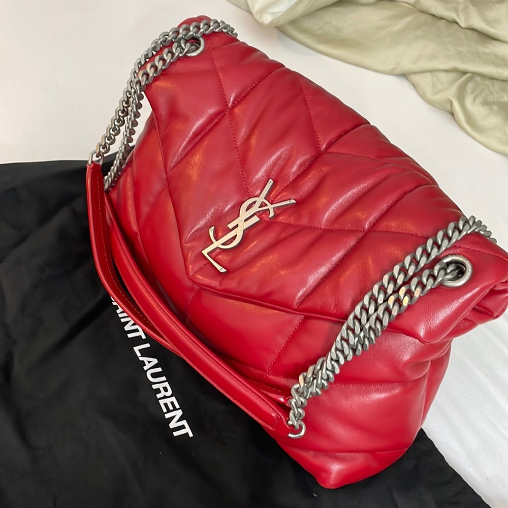 Ysl Lou Lou puffer red